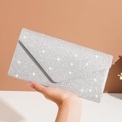 Glitter Rhinestone Clutch Wallet Evening Bag For Party