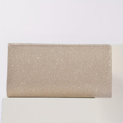 Glitter Flap Shoulder Bag Evening Party Bag With Chain Strap
