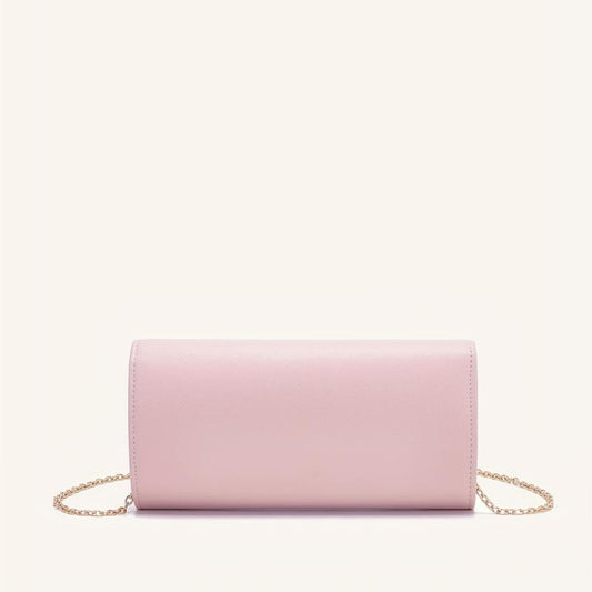 Pink Crossbody Bag Classic Flap Handbag & Clutch Purse