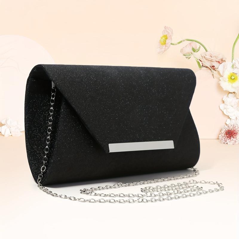 Glitter Sequin Evening Bag Dinner Clutch Purse For Wedding Party Prom