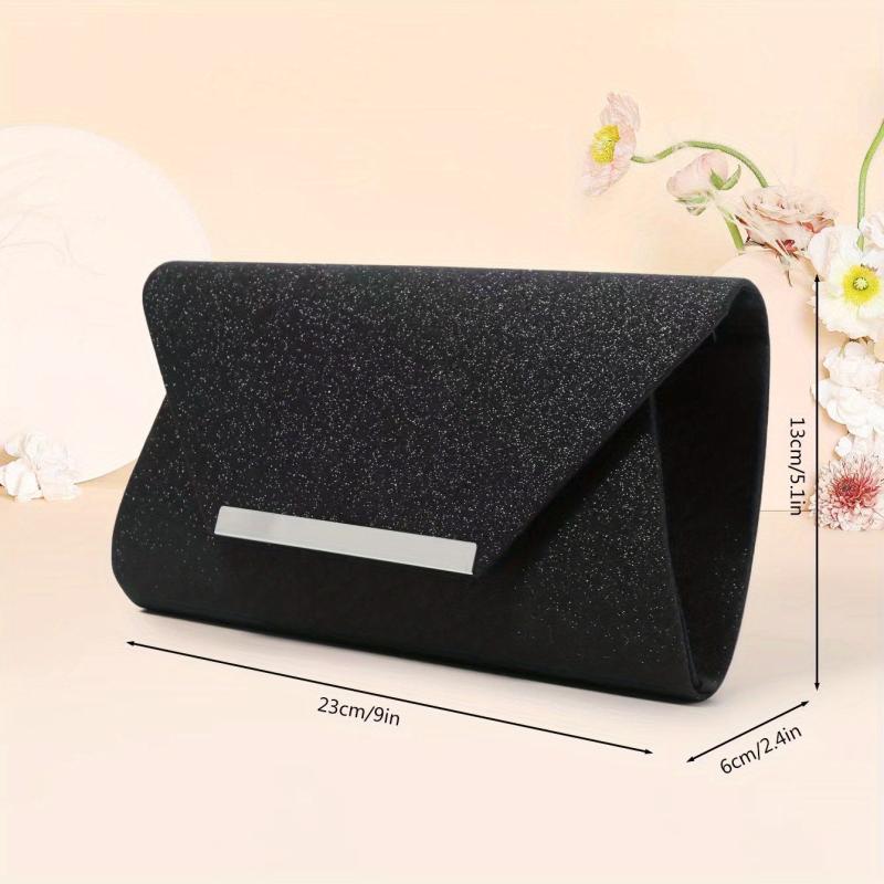 Glitter Sequin Evening Bag Dinner Clutch Purse For Wedding Party Prom