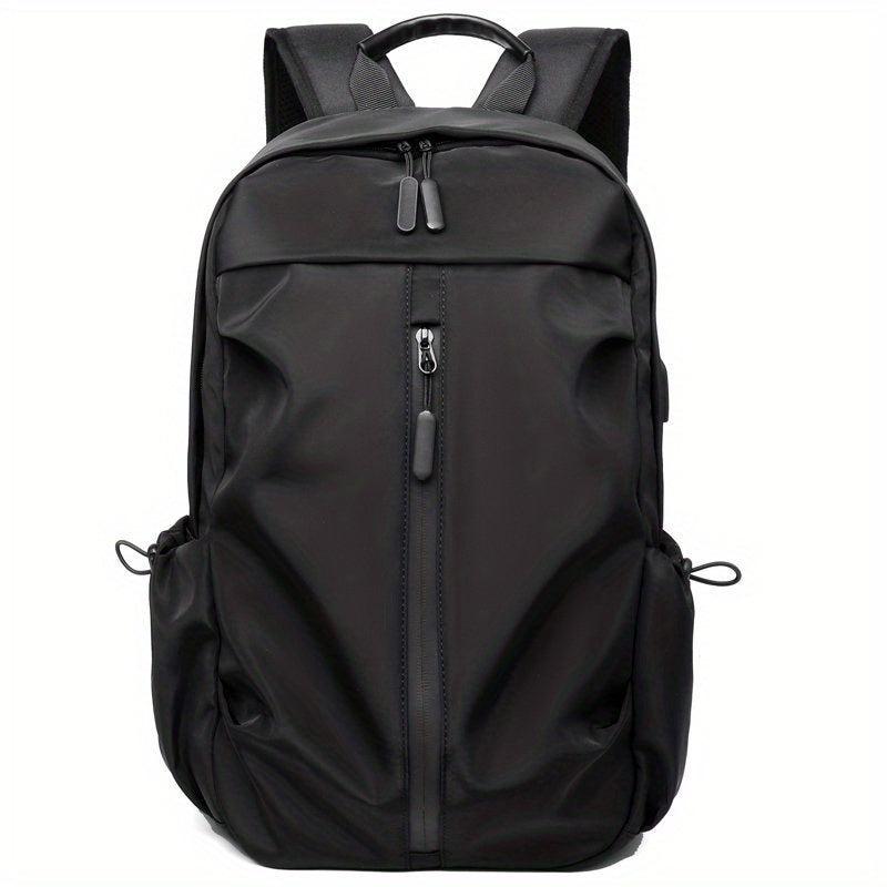 Men's Laptop Backpack USB Charging Port Luggage Straps Large Capacity