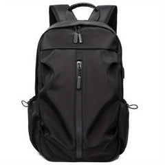 Men's Laptop Backpack USB Charging Port Luggage Straps Large Capacity