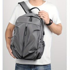 Men's Laptop Backpack USB Charging Port Luggage Straps Large Capacity