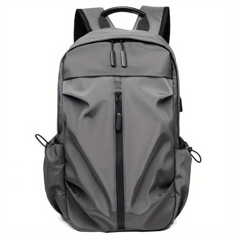 Men's Laptop Backpack USB Charging Port Luggage Straps Large Capacity