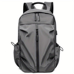 Men's Laptop Backpack USB Charging Port Luggage Straps Large Capacity