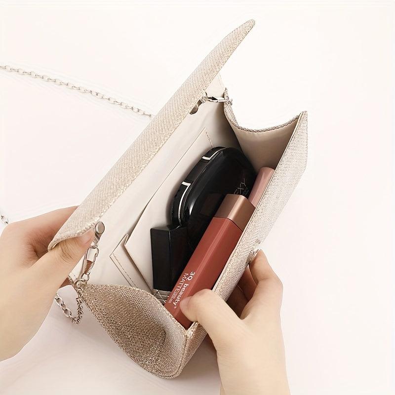 Glitter Chain Banquet Bag Stylish Evening Bag