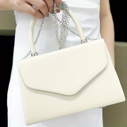 Women's Chain Crossbody Top Handle Flap Purse