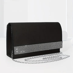 Rhinestone Decor Clutch Wallet Banquet Bag for Party