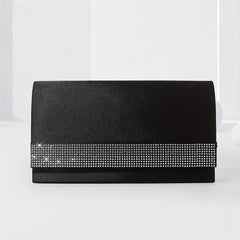 Rhinestone Decor Clutch Wallet Banquet Bag for Party