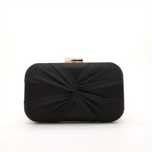 Minimalist Ruched Evening Bag Classic Clutch Chain Bag