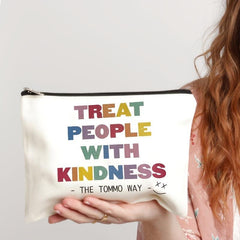 Treat People With Kindness Travel Cosmetics Bag