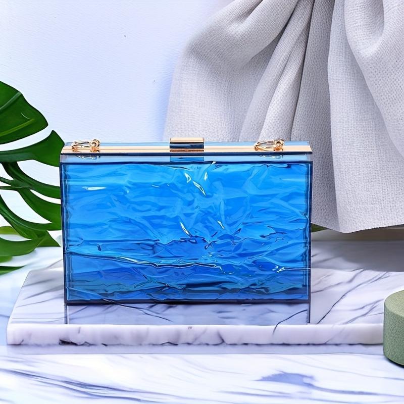 Clear Acrylic Square Crossbody Bag Classic Handbag & Purse