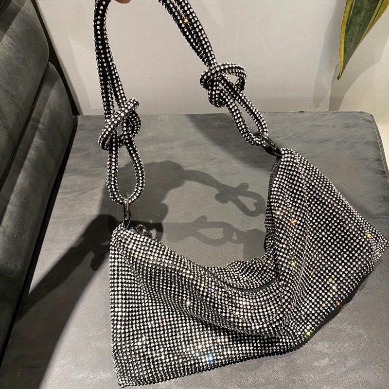 Rhinestone Evening Bag Glitter Shoulder Prom Purse Women's Clutch Bag