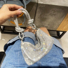 Rhinestone Evening Bag Glitter Shoulder Prom Purse Women's Clutch Bag