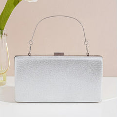 Glitter Rhinestone Decor Satchel Bag Evening Party Handbag