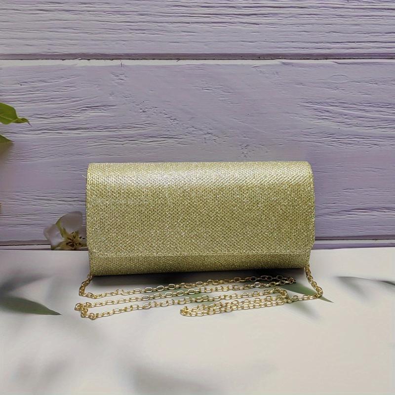 Glitter Sequins Decor Clutch Wallet Evening Bag For Party