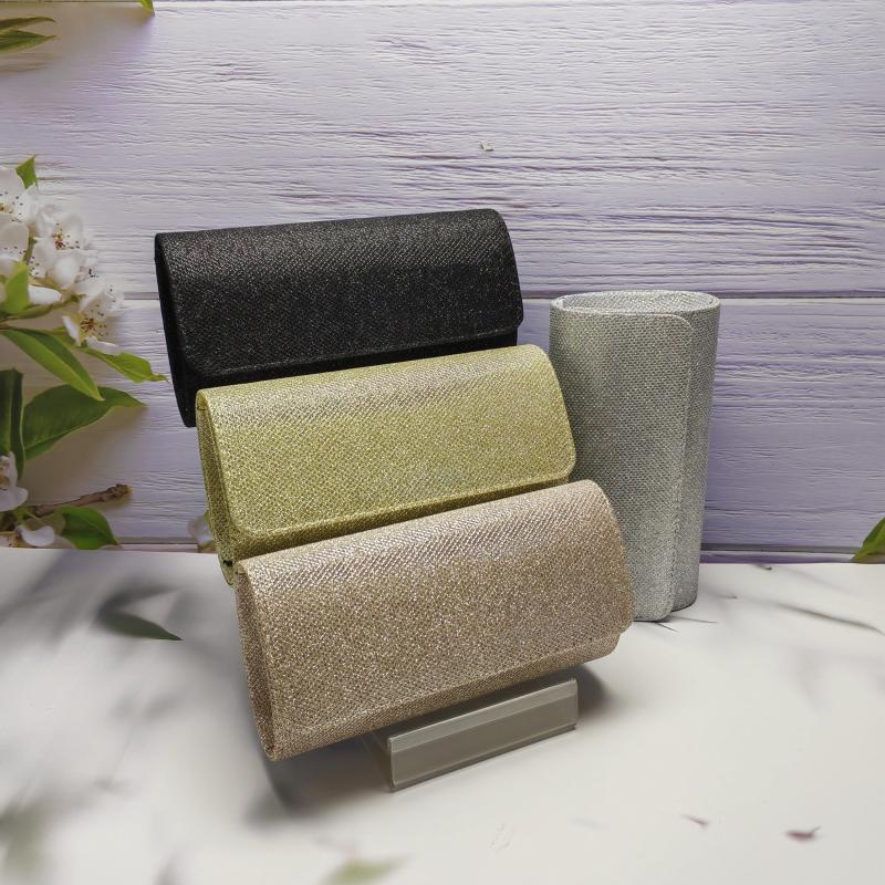 Glitter Sequins Decor Clutch Wallet Evening Bag For Party