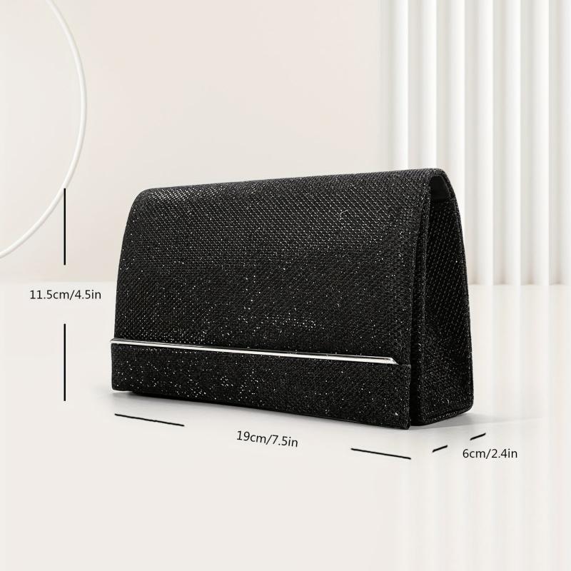 Glitter Clutch Banquet Bag Evening Chain Purse