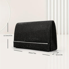 Glitter Clutch Banquet Bag Evening Chain Purse
