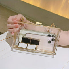 Clear Acrylic Evening Bag Formal Clutch for Wedding Party