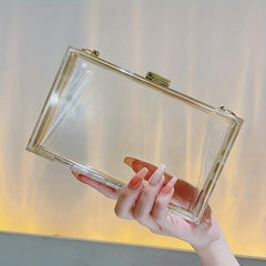 Clear Acrylic Evening Bag Formal Clutch for Wedding Party