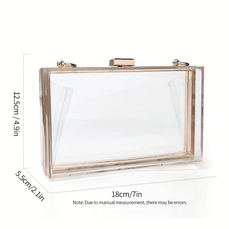 Clear Acrylic Evening Bag Formal Clutch for Wedding Party