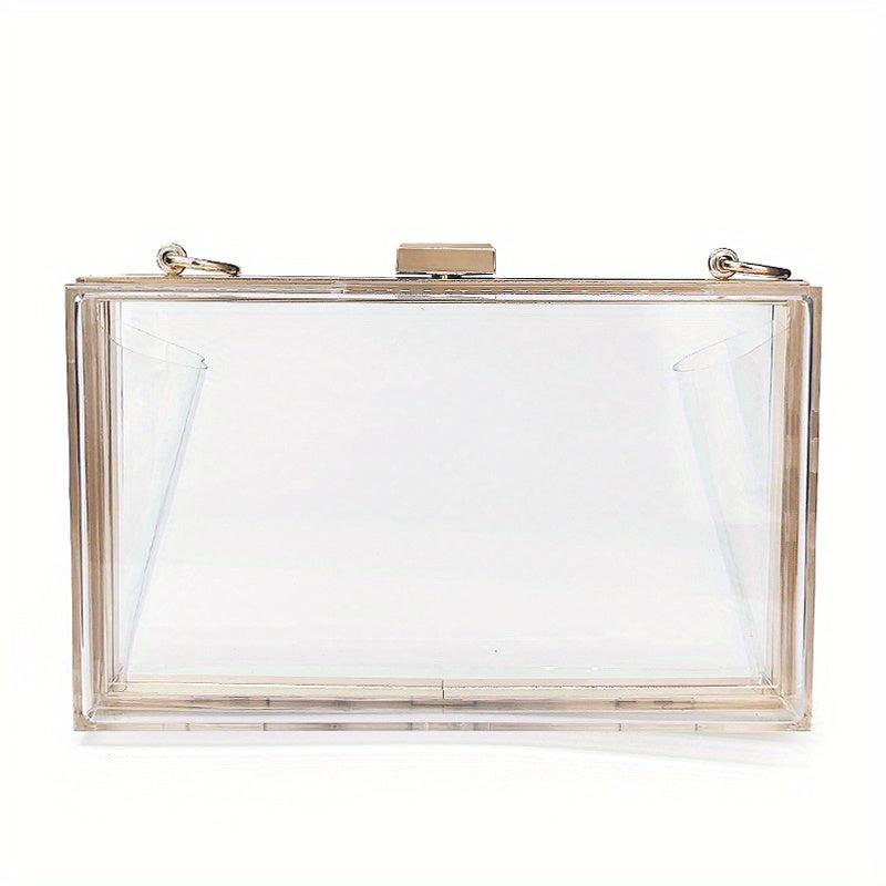 Clear Acrylic Evening Bag Formal Clutch for Wedding Party