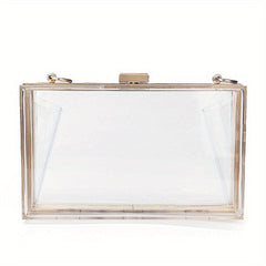 Clear Acrylic Evening Bag Formal Clutch for Wedding Party