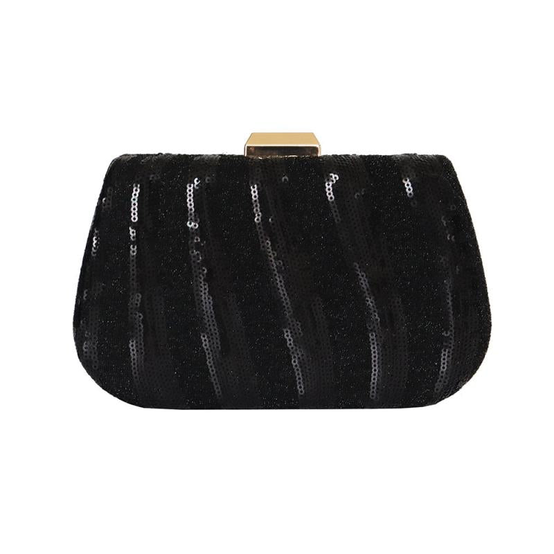 Sequin Decor Evening Clutch Bag Glitter Dinner Banquet Purse