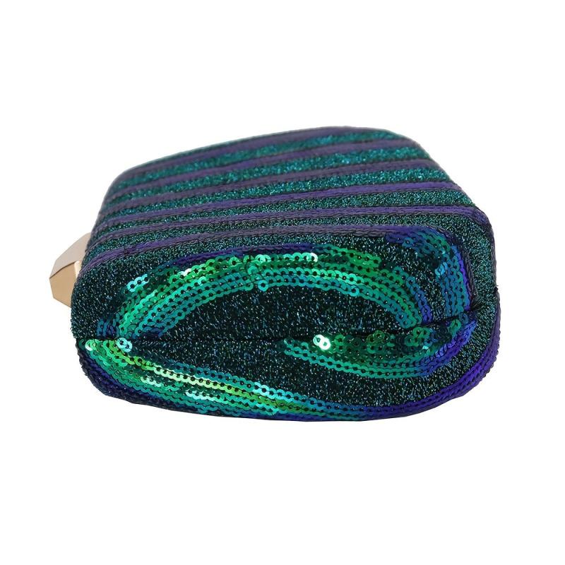 Sequin Decor Evening Clutch Bag Glitter Dinner Banquet Purse