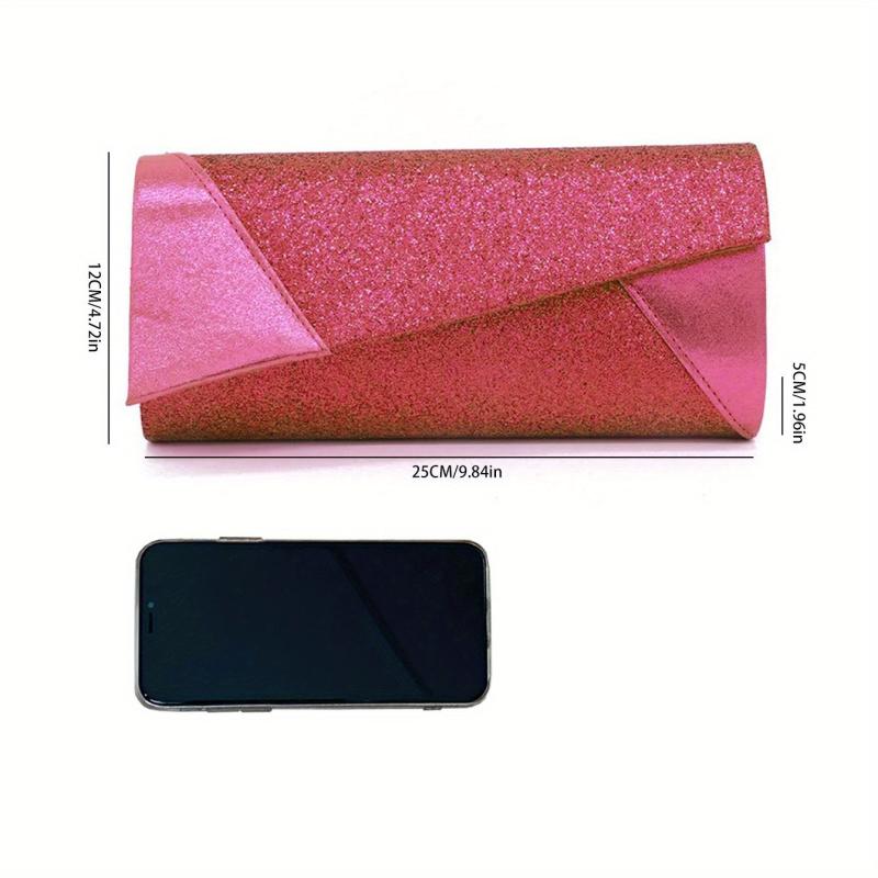 Glitter Evening Bag Dazzling Wedding Clutch Purse Chain Shoulder Bag