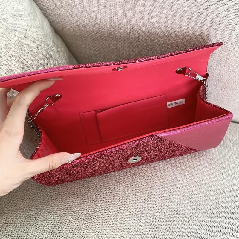Glitter Evening Bag Dazzling Wedding Clutch Purse Chain Shoulder Bag