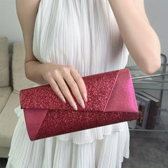 Glitter Evening Bag Dazzling Wedding Clutch Purse Chain Shoulder Bag