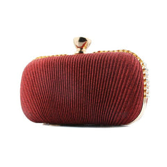 Glitter Ruched Evening Bag Rhinestone Wedding Clutch Purse