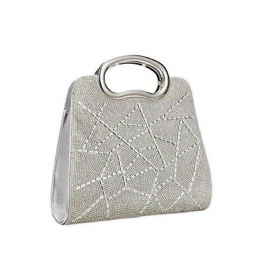 Geometric Pattern Satchel Bag Classic Evening Bag For Party