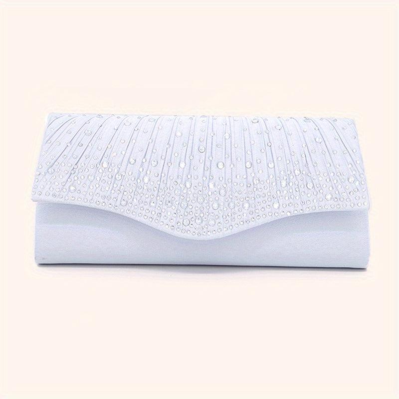 Stylish Rhinestone Clutch Wallet for Women's Evening Party