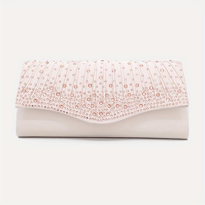 Stylish Rhinestone Clutch Wallet for Women's Evening Party