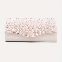 Stylish Rhinestone Clutch Wallet for Women's Evening Party
