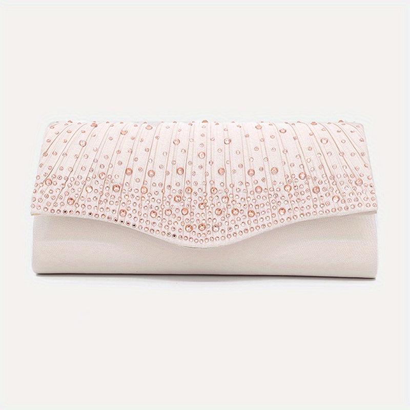 Stylish Rhinestone Clutch Wallet for Women's Evening Party