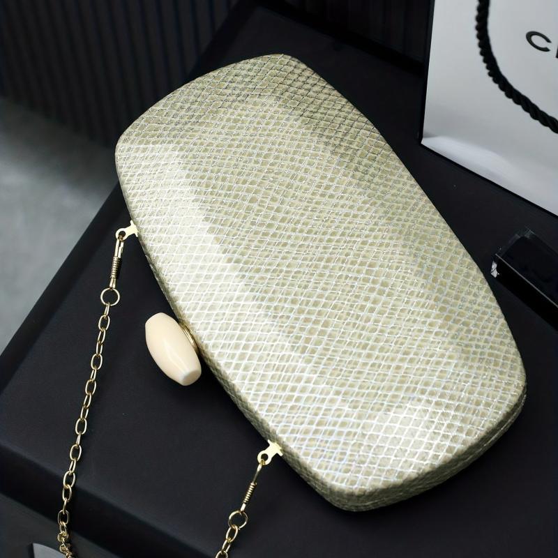 Glitter Rhombus Evening Bag Crossbody Clutch Purse for Wedding Prom