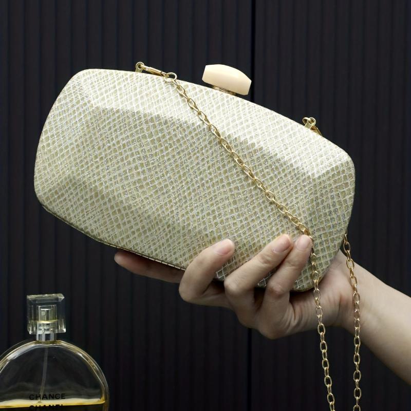 Glitter Rhombus Evening Bag Crossbody Clutch Purse for Wedding Prom