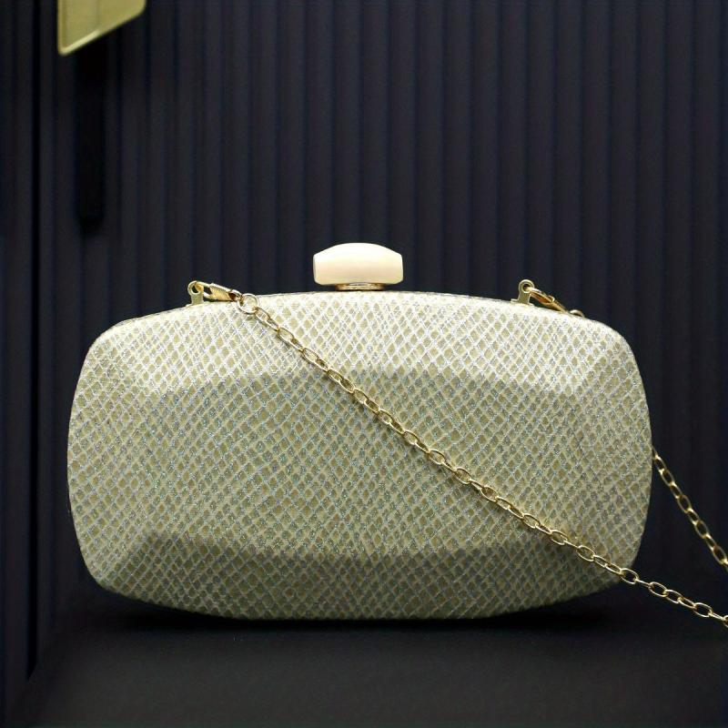 Glitter Rhombus Evening Bag Crossbody Clutch Purse for Wedding Prom