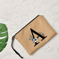 Casual Cosmetic Bag Letter Printed Travel Beauty Organizer Toiletry Wallet
