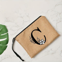 Casual Cosmetic Bag Letter Printed Travel Beauty Organizer Toiletry Wallet