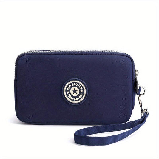 Mini Letter Patch Decor Wallet Clutch Purse