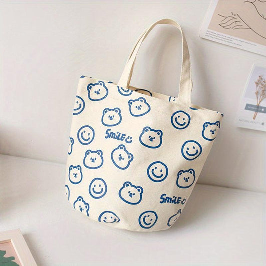 Cartoon Animal Pattern Storage Handbag Lightweight Satchel Bag