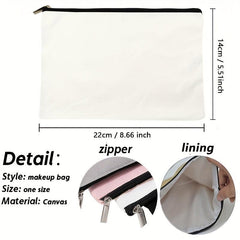 Travel Storage Bag Portable Cosmetics Bag Initials Flower Toiletry Bag