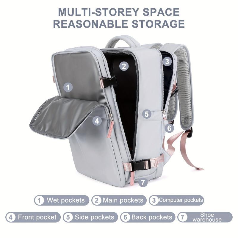 Large Capacity Backpack with Shoes Storage for Travel Business Casual