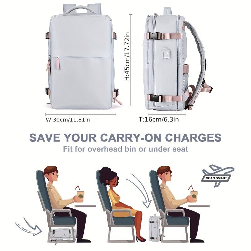 Large Capacity Backpack with Shoes Storage for Travel Business Casual